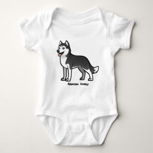 Siberian Husky Baby Strampler