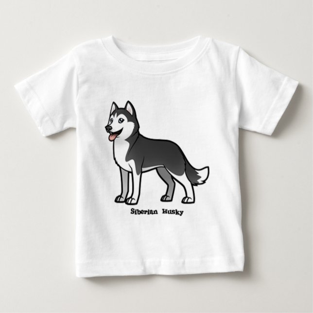 Siberian Husky Baby T-shirt (Vorderseite)