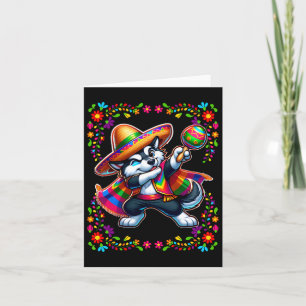 Siberian Husky Cinco De Mayo Pet Lover Funny Dog Karte