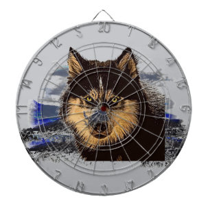 Siberian Husky Dart Board Dartscheibe