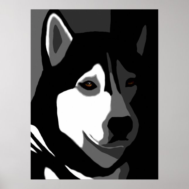 Siberian Husky Dog 162 Poster (Vorne)