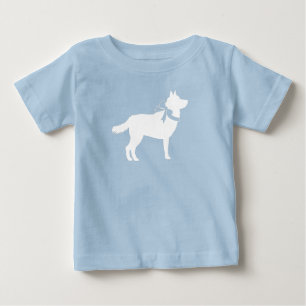 Siberian Husky Dog Baby Shower Welpe Blue Boy T-shirt