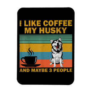 Siberian Husky Dog Kaffeeliebhaber Kostenvoransc Magnet