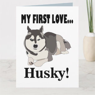 Siberian Husky Dog Karte