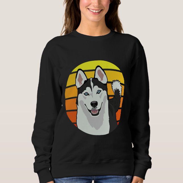 Siberian Husky Dog Lover Sweatshirt (Vorderseite)