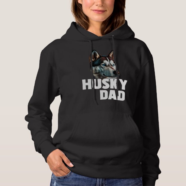 Siberian Husky Dog Owner Husky Dad Hoodie (Vorderseite)