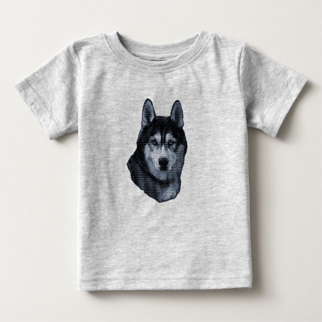 Siberian Husky Dog Pet Baby T-shirt (Vorderseite)