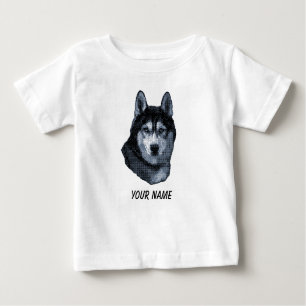 Siberian Husky Dog Pet Personalisiert Baby T-shirt