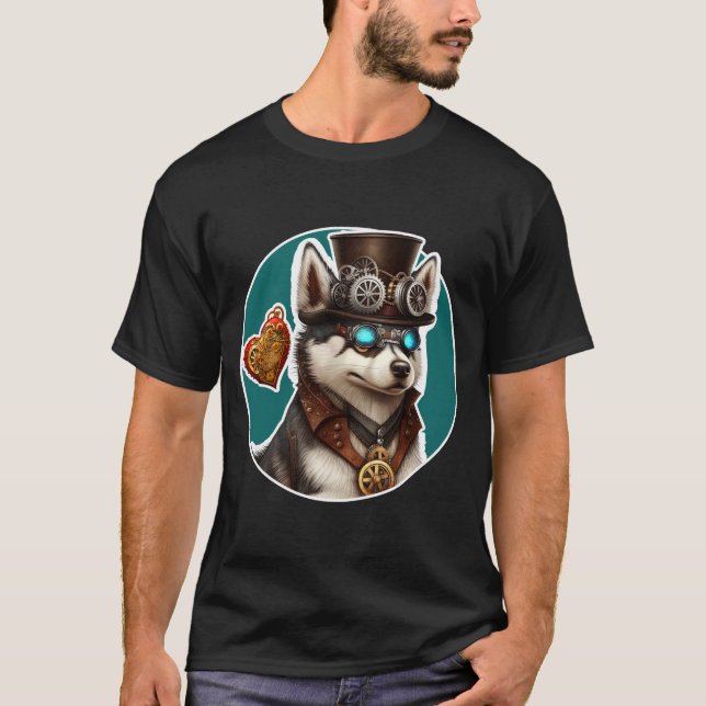 Siberian Husky Dog T - Shirt (Vorderseite)