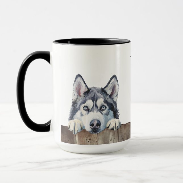 Siberian Husky Dog Tasse (Links)