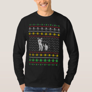 Siberian Husky Dog Ugly Weihnachten Niedlichen sib T-Shirt