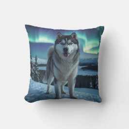 Siberian Husky Elegant Throw Kissen