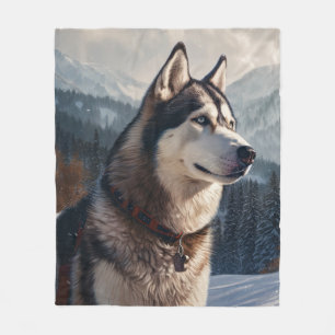 Siberian Husky Fleecedecke