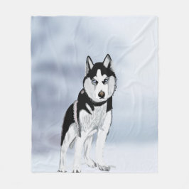 Siberian Husky Fleecedecke