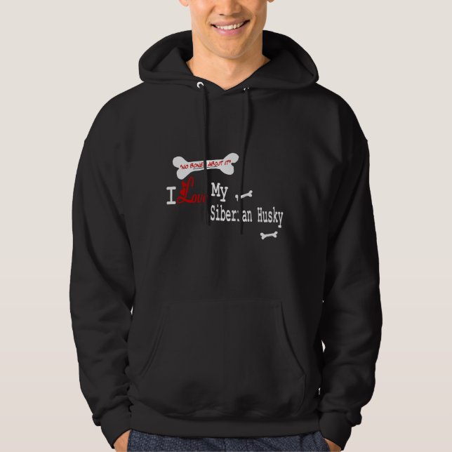Siberian Husky Geschenke Hoodie (Vorderseite)