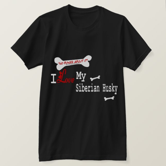 Siberian Husky Geschenke T-Shirt (Design vorne)