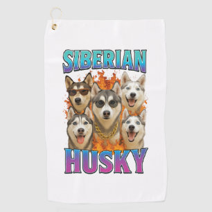 Siberian Husky Golfhandtuch