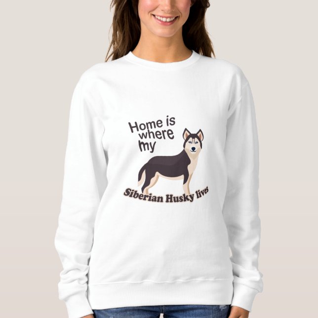 Siberian Husky Home Sweatshirt (Vorderseite)