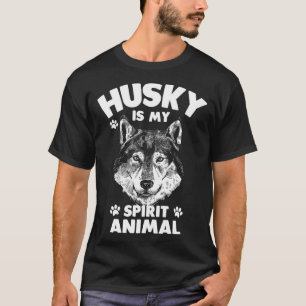 Siberian Husky Hund Husky ist mein Geist Tier T-Shirt