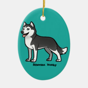 Siberian Husky Keramikornament