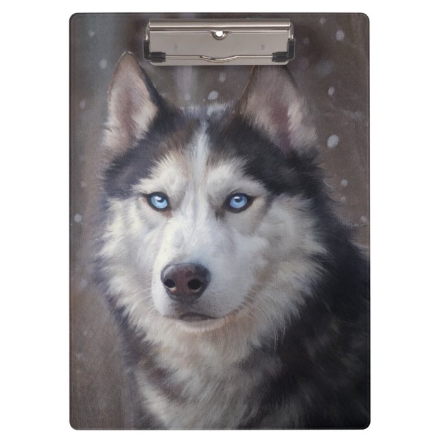 Siberian Husky Klemmbrett (Vorderseite)
