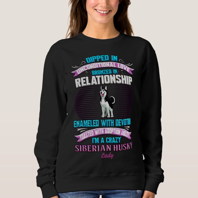 Siberian Husky Lady Sweatshirt (Vorderseite)