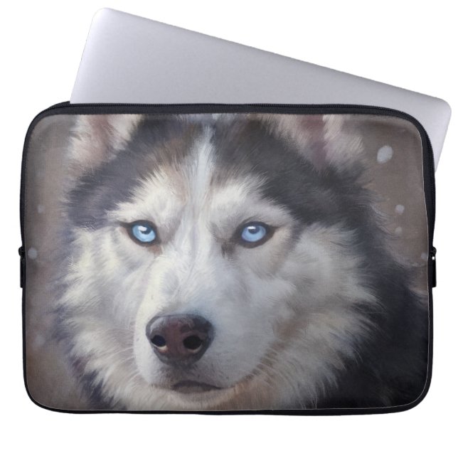 Siberian Husky Laptopschutzhülle (Vorderseite)