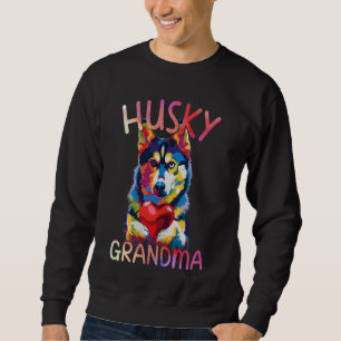 Siberian Husky Liebe Herz Pop Kunst, Dichtung und  Sweatshirt