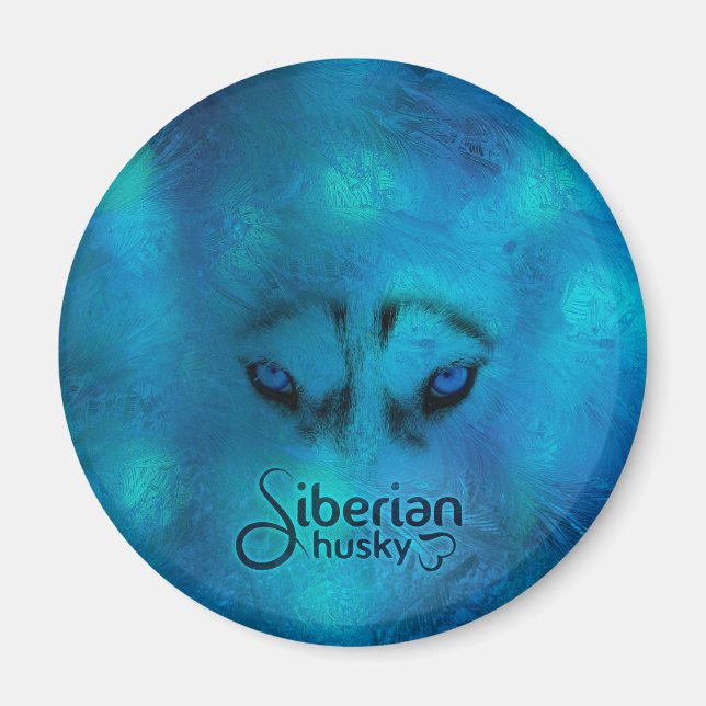 Siberian Husky Magnet (Vorne)