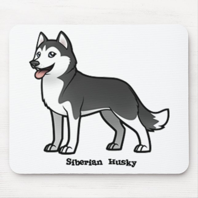 Siberian Husky Mousepad (Vorne)