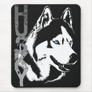 Siberian Husky Mousepad gibt Malamute Wolf Dogs