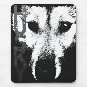 Siberian Husky Mousepad gibt Malamute Wolf Dogs