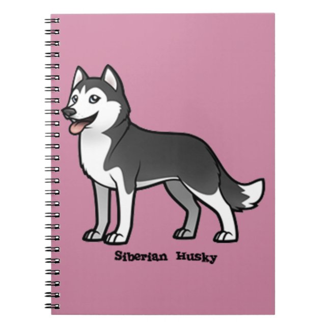 Siberian Husky Notizblock (Vorderseite)