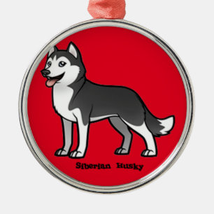 Siberian Husky Ornament Aus Metall