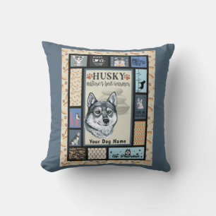 Siberian Husky Owner Lover Funny Keepake Quilt Kissen