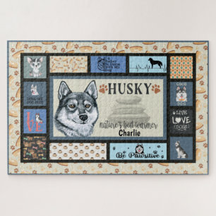 Siberian Husky Owner Lover Funny Keepake Quilt Puzzle