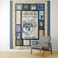 Siberian Husky Owner Lover Funny Keepake Quilt