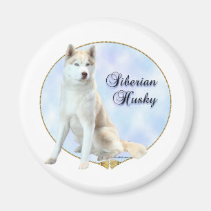 Siberian Husky Portrait - Magnet