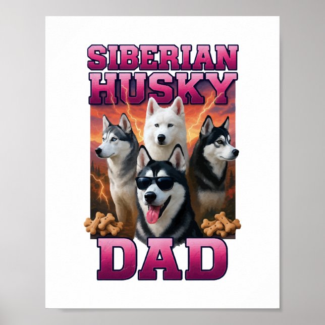 Siberian Husky Poster (Vorne)