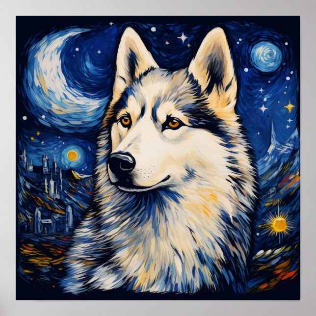 Siberian Husky Poster (Vorne)