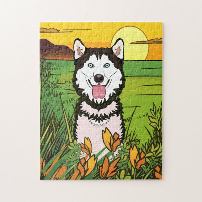 Siberian Husky Puzzle (Vertikal)