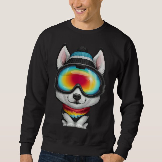 Siberian Husky Rider Sweatshirt (Vorderseite)
