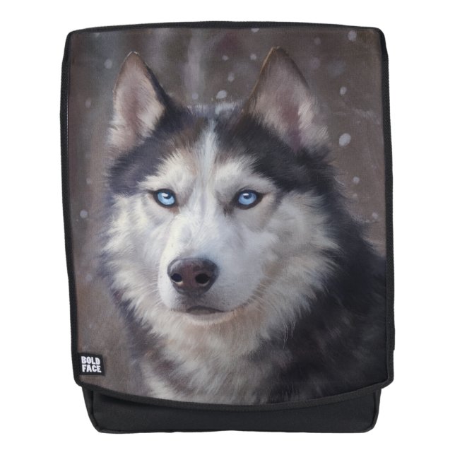 Siberian Husky Rucksack (Vorderseite)