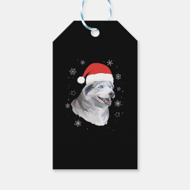 Siberian husky Satan Christmas Kids Boys Girls Geschenkanhänger (Vorderseite)
