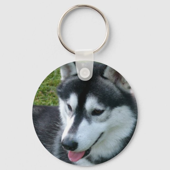 Siberian Husky Schlüsselanhänger (Vorderseite)