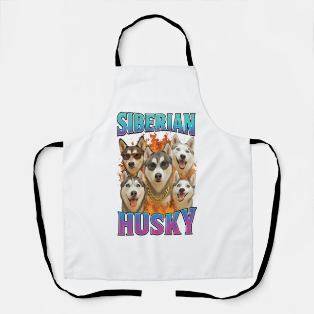 Siberian Husky Schürze (Vorderseite)
