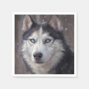 Siberian Husky Serviette