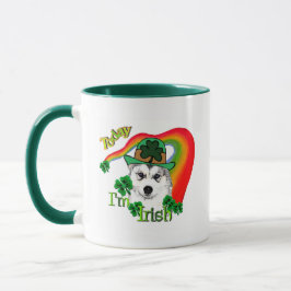 Siberian Husky St Patrick's Tasse