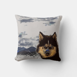Siberian Husky Throw Kissen