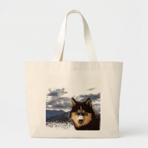 Siberian Husky Tote Bag Jumbo Stoffbeutel